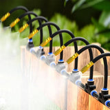 Drip Irrigation System 30m 0.6cm 360-Degree for Raised Beds Greenhouse