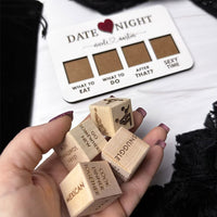 Set of 5Pcs Couples Date Night Dice After Dark Edition Wooden Dice Game