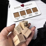 Set of 5Pcs Couples Date Night Dice After Dark Edition Wooden Dice Game