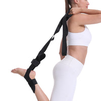 Hamstring Stretcher Stretching Strap Ligament Stretching Belt  for Dancing Pilates Yoga Black
