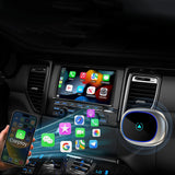 Wireless CarPlay Adapter – Plug & Play Zero Delay Compatible with iOS 10+ & Android 11+ (Cars 2016+)