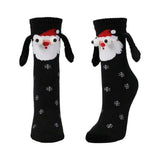 3 Pairs of Christmas Hands Holding Socks with Magnetic Hands for Couples Bestie Style 3
