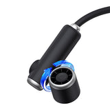 Easy Attached Detachable Fan Neck Handheld Dual 2000mAh Battery Black