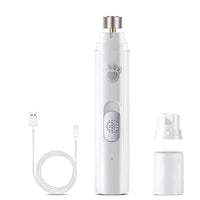 Pet Dog Electric Nail Grinder Rechargeable Nail Trimmers Clipper White