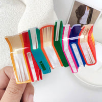 2Pcs Book Hair Clips Hair Jaw Funny Hair Accessories Orange