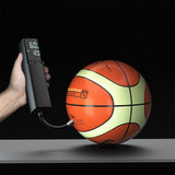 Electric Ball Pump with LCD Display and Flashlight for Basketball Soccer Football