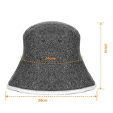 2 Pack Wool Blend Sauna Hats Moisture Absorbing Sauna Cap for Steam Room