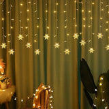 4m Waterproof Curtain String Lights for Christmas Window & Party Decorations Style 1