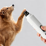 Upgraded 5-Speed Pet Nail Grinder with Led Light for Small Medium Large Dogs & Cats White
