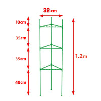 3-Tier Plant Stem Support Kits Plant Tomato Cage Stake Arms for Garden