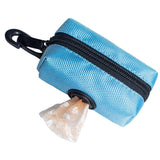 Dog Poop Bag Dispenser Pet Waste Bag Holder for Puppy Walking Cleanup Blue