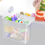2 Compartments Bath Toy Storage Organizer for Bathtub