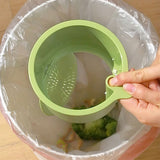 Kitchen Sink Strainer Basket with Faucet Hook – Fruit & Vegetable Stopper Green