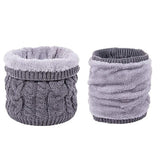 Thick Fleece Neck Warmer Winter Ski Gaiter for Men Women Gray