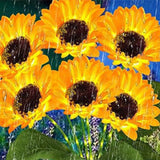 2PCS Solar Sunflower Lights – Waterproof Outdoor Garden & Patio Decor
