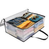 3 PCS Thick Clear Storage Bags with Zipper for Clothes & Bedding
