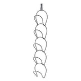 Adjustable 5-Hook Hanging Wig Hat Racks Over The Door Baseball Caps Holder Organizer
