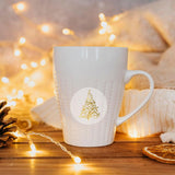 2 Rolls Clear Round Christmas Stickers 1000 Gold Foil