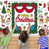 Christmas Giant DIY Coloring Poster 76x183cm Wall Art Banner
