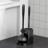 Toilet Plunger and Brush Set 2-in-1 with Extended Handle for Bathroom
