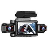 4 Channel 360-Degree Dash Cam with App 32GB Card for Car