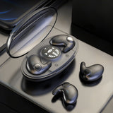 Invisible Sleep Wireless Earphone Bluetooth 5.3 Headphones Hidden Earbuds with LED Display Black