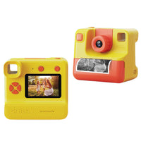 1080P Kids Instant Print Camera Digital Video Cameras with Print Papers and 32GB TF Card Yellow
