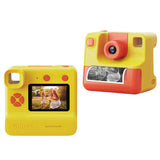 1080P Kids Instant Print Camera Digital Video Cameras with Print Papers and 32GB TF Card Yellow