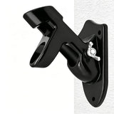 45 and 90 Degree Dual Hole Flag Pole Wall Mount Adjustable Aluminum Black