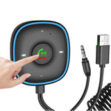 Bluetooth 5.3 AUX Car Adapter Multifunctional USB Powered Bluetooth Receiver for Car Music/Hands-Free Calls/Stereo Audio