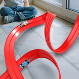 5 Meter Suction Dual-Lane Racing Track Set Flexible Track Toys Red