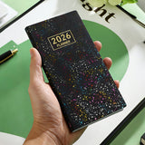 2026 Pocket Planner Calendar Portable A6 Daily Weekly Organizer Notebook Black