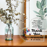 Appreciation Gift Acrylic Heart Shaped Keepsake Desktop Decor for Graduation Thanksgiving