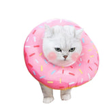 Cat Cone Soft Collar – Adjustable Kitten Recovery Donut Collar Pink