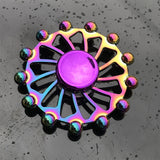 3PCS Rainbow Alloy Fidget Spinner Tri-Wing Hand Spinner Toy