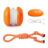 Interactive Pet Rolling Ball Toy Rechargeable Automatic for Cats and Dogs Orange