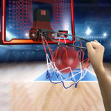 Indoor Lighted Basketball Hoop Mini Over The Door Basketball Hoops with 2 Basketball for Kids Red