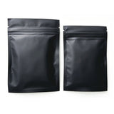 100 PCS Black Matte Aluminum Foil Food Storage Bags in 2 Sizes
