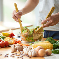 8Pcs Set Bamboo Cooking Utensils Set Spoons Spatula Kitchen Utensil Set for Cooking with Holder