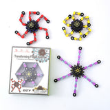 4PCS Transformable Mechanical Gyro Fidget Spinner Toy