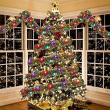 5M Christmas Garland with String Lights Hanging Tinsel Decoration for Xmas Tree