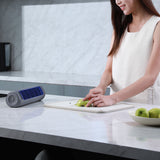 Air Conditioner Style Desktop Cooling Fan with Digital Screen for Room Office Grey