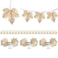 LED Maple Leaves Garland with Lights – Fall Decorations for Home and Christmas