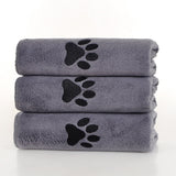 70x140cm Microfiber Dog Towels for Drying Dogs Shower & Bath Supplies Gray