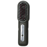 Cordless Hair Straightener Brush Portable Heated Straightening Comb Black