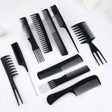 10Pcs Hair Combs Salon Hairdressing Hair Style Barber Plastic Brush Comb