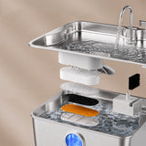12L Pet Water Fountain Stainless Steel Quiet Pump for Large Dogs