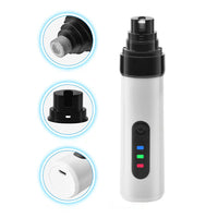 2-Mode Silent Pet Grooming Nail Grinder Rechargeable Dog Nail Trimmer