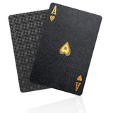 Waterproof Playing Cards – Black & Gold Skull Design Poker Deck