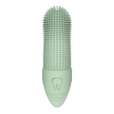 Silicone Pet Finger Toothbrush – Daily Teeth Cleaning for Cats and Dogs Green
